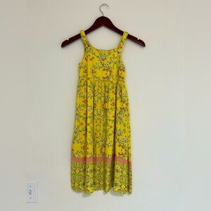 Zara Girls Yellow Floral Cherry Blossom Dress